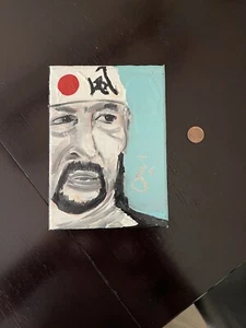Terry Funk Acrylic Painting “Funk In Japan!” One Of A Kind 5x7 Painting! WWE - Picture 1 of 2