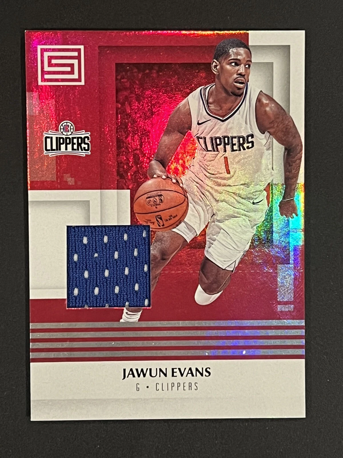 2017-18 Panini Status Materials Jawun Evans #M-JEV Rookie Patch Clippers RC