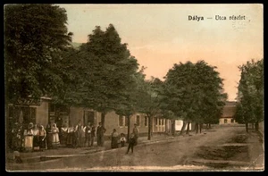 Kroatien alte AK Dalya Dalja Dalj Utca Reszlet 1915 - Bild 1 von 2