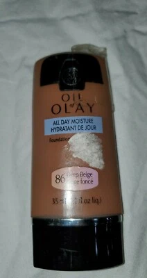 Oil of Olay All Day Moisture Hydratant Foundation 86 Deep Beige NEW  - Image 1 of 2
