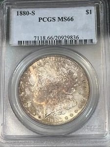 1880-S Morgan Silver Dollar PCGS MS66 Lustrous Semi-Pl Cert# 20929836 Eye Appeal - Picture 1 of 6