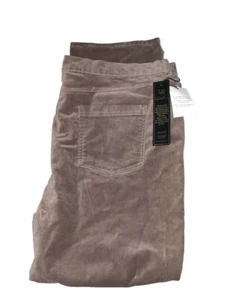 NEW DG2 Diane Gilman 24W Cotton  Pants Brown - Picture 1 of 5