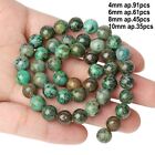 Natural African Turquoise Matte Round Irregular Loose Beads For Jewelry Making