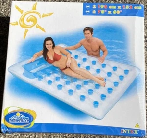 2006 Intex #58895 The Wet Set 36 Pocket Suntanner Lounge 78"x 60” Pool Float NIB - Picture 1 of 5