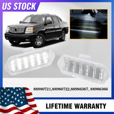 Luces LED de charco de espejo lateral para Silverado Sierra 1500 2500 3500 HD 2003-2006 Foto 1 de 4