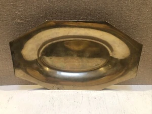 Vintage Solid Brass 11.75”Bread Serving Tray Center Piece Compote Dish Plate - Picture 1 of 3