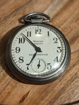 Vintage Westclox Scotty Pocket Watch USA - In Running Condition - Image 1 of 4