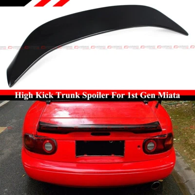 Alerón de maletero Highkick negro brillante Duckbill Highkick para Mazda Miata NA JDM 1990-97 Foto 1 de 4
