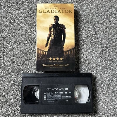 Gladiator VHS 2000 Video Cassette Tape Russell Crowe Ridley Scott Fast Shipping - Image 1 of 3