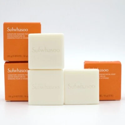 Sulwhasoo Signature Ginseng Facial Soap 25g x 3ea Soothing Creamy K-Beauty - Image 1 of 4