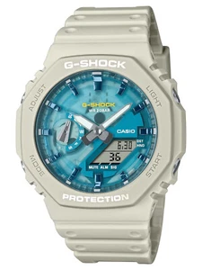 NEW Casio G-Shock BLUE WATERS x DESERT SAND Ana-Digi Mens Watch GA2100AS-5A - Picture 1 of 1