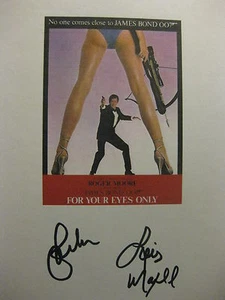 For Your Eyes Only Signed Film Movie Script X2 James Bond Roger Moore reprint - Picture 1 of 1