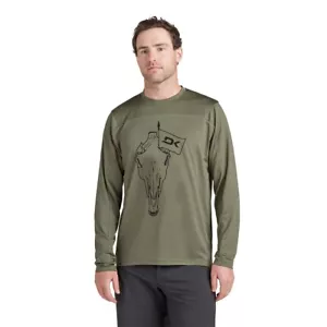 Dakine Men's Syncline Long Sleeve Bike Jersey Cycling Shirt Large Canopee Green - Picture 1 of 2