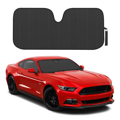 Motor Trend® Auto Sun Shade - Black Jumbo Windshield Front Window Protection - Image 1 of 4