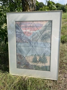 “Foggy Evening” 31 X 39” Acrylic painting by original artist Bobbie Clardy - Picture 1 of 5