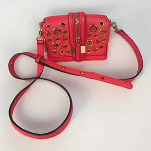 Rebecca Minkoff Watermelon Mini Waverly Grommet Clutch Crossbody Gold - Picture 1 of 19