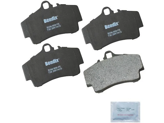 Juego de pastillas de freno traseras para Porsche 911 1999-2004, 2006-2008 3,6 L H6 2000 JT747CP Foto 1 de 1