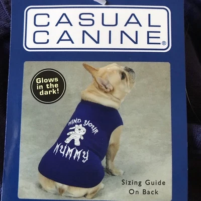 Camisa Casual Canina Brillante Mente Tu Momia Perro Halloween Mascota Talla XLarge Foto 1 de 4