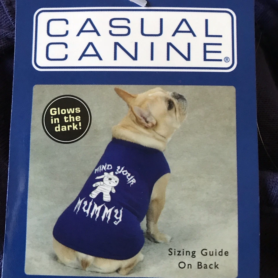 Casual Canine Glowing Mind Your Mummy Dog Halloween Pet Shirt Size XLarge - Image 1 of 4
