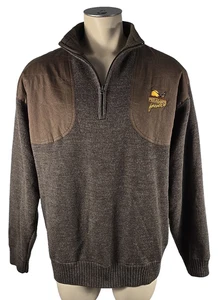 Beretta Mens Wool Wind Resistant Pheasants Forever Shooting Brown Sweater 2XL - Picture 1 of 5