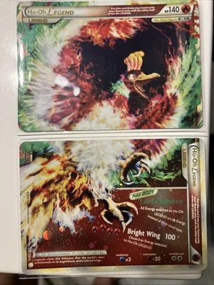POKEMON HO-OH LEGEND HGSS 111 (Top)& 112(Bottom) HOLO SET - NM Swirl On Top - Image 1 of 4