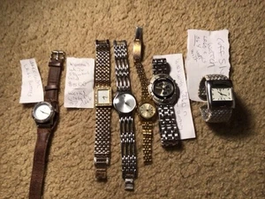Misc  Vintage 6  Watches Gold Or Silver Tone Stainless Steel (parts Only)  READ - Picture 1 of 7