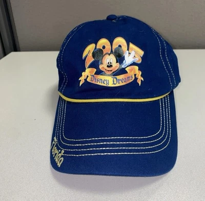 De Colección Mickey Mouse Disney Dreams Hat Co Gorra Ajustable Sombrero Azul Foto 1 de 4