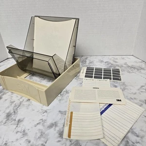 3M Flip n File 3.5 Floppy Disk Diskette Folding Compact Storage Box Wirh Labels - Afbeelding 1 van 14