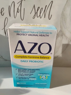 Cápsulas probióticas diarias AZO Complete Feminine Balance - 30 piezas caducidad 26/07 Foto 1 de 4