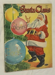 Vintage Weihnachtsmann Malbuch ungefärbt - Bild 1 von 4