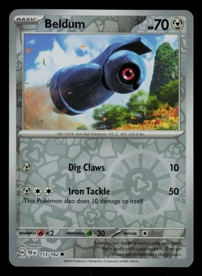 Beldum 113/162 Common Reverse Holo SV05: Temporal Forces NM - Image 1 of 2