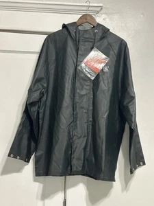 Carhartt PVC Lightweight Rain Coat Jacket Green Men's Size Large. (84) - Picture 1 of 14