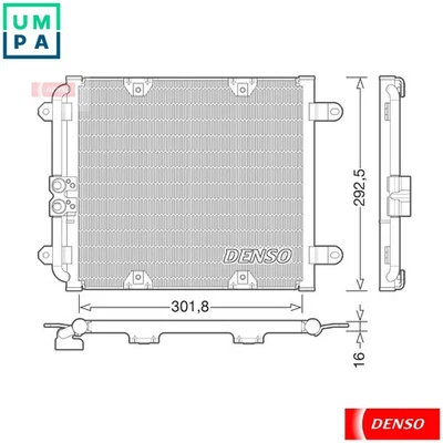 CONDENSER AIR CONDITIONING DCN02028 FOR AUDI CNDA/BYH 4.2L 8cyl R8 Spyder 5.2L - Image 1 of 4