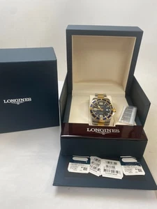 Reloj Hombre Dos Tonos S/Acero LONGINES HydroConquest Automático Esfera Negra L3.742.3 - Imagen 1 de 19