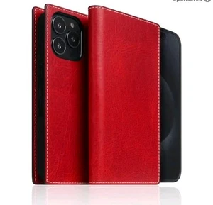 SLG- 2 w 1 Włoskie woskowane skórzane etui na portfel do iPhone 15 Pro - [2-w-1] *Nowe*  - Zdjęcie 1 z 6
