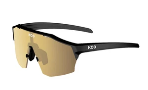 KOO Alibi große Fahrrad-Sonnenbrille - schwarz matt mit goldenen Gläsern - Bild 1 von 1