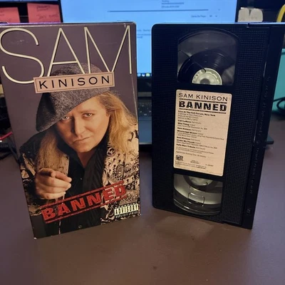 Sam Kinison - Banned  (VHS  1990) RARE Stand Up Comedy Video! Comic Legend! D1 - Image 1 of 2