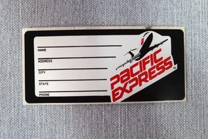 Pacific Express Airlines Gepäck ID Tag Etikett Aufkleber Sticker - Bild 1 von 2