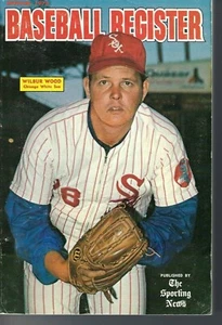 Registro de béisbol Sporting News 1973 Wilbur Wood, Medias Blancas de Chicago BUENO - Imagen 1 de 1