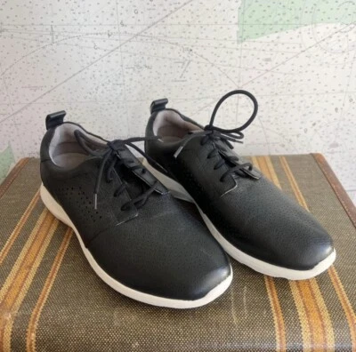 Usado en excelente estado! Zapatos Deportivos Earth Negros Cuero Desire Flux Talla 8.5 Cómodos Estilo de Vida Foto 1 de 4