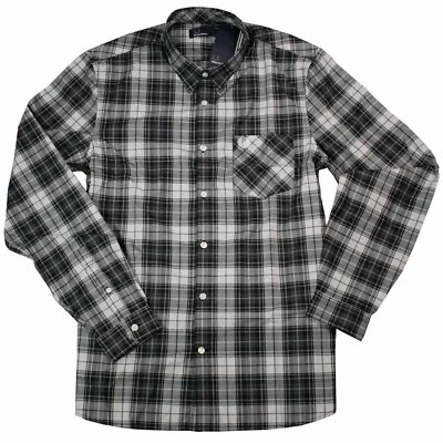 Camicia uomo Fred Perry button down maniche lunghe M3541 102 Bold Tartan a quadretti 7319