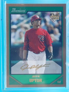 2007 Bowman Draft Picks & Prospects #BDP3 JUSTIN UPTON Gold Rookie Card! RC!
