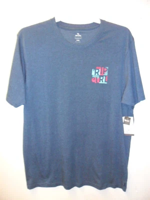 Camiseta RIP CURL Para Hombre S/S SURF REVIVAL - Azul Oscuro Marle - 2XLarge - Nueva Con Etiquetas Foto 1 de 2
