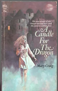 A CANDLE FOR THE DRAGON by MARY CRAIG Dell PB 1973 1973 1st - Imagen 1 de 3