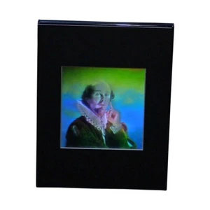 Shakespeare Hologram Picture, 3D Embossed Type Animated Stereogram - Desk Stand - Bild 1 von 7