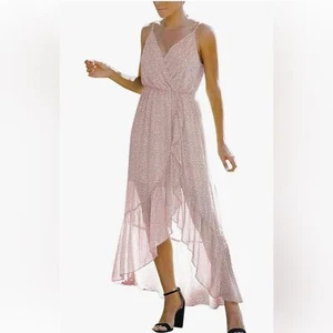 Flowy, pink and white dress - Picture 1 of 3