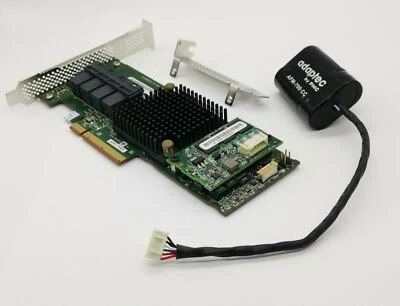 Adaptec ASR 71605 1GB 16 Port SAS SATA PCIe Raid Controller 2280200-R w/ Batter - Image 1 of 4