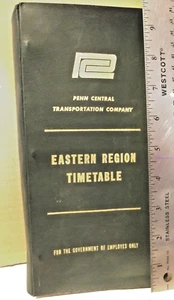 DEZEMBER 1972 PENN CENTRAL EAST REGION MITARBEITER FAHRPLAN #9 BUCH - Bild 1 von 5
