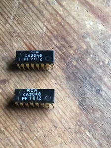 RCA CA3048 FF7012 microchips ICs x 2 - Picture 1 of 1