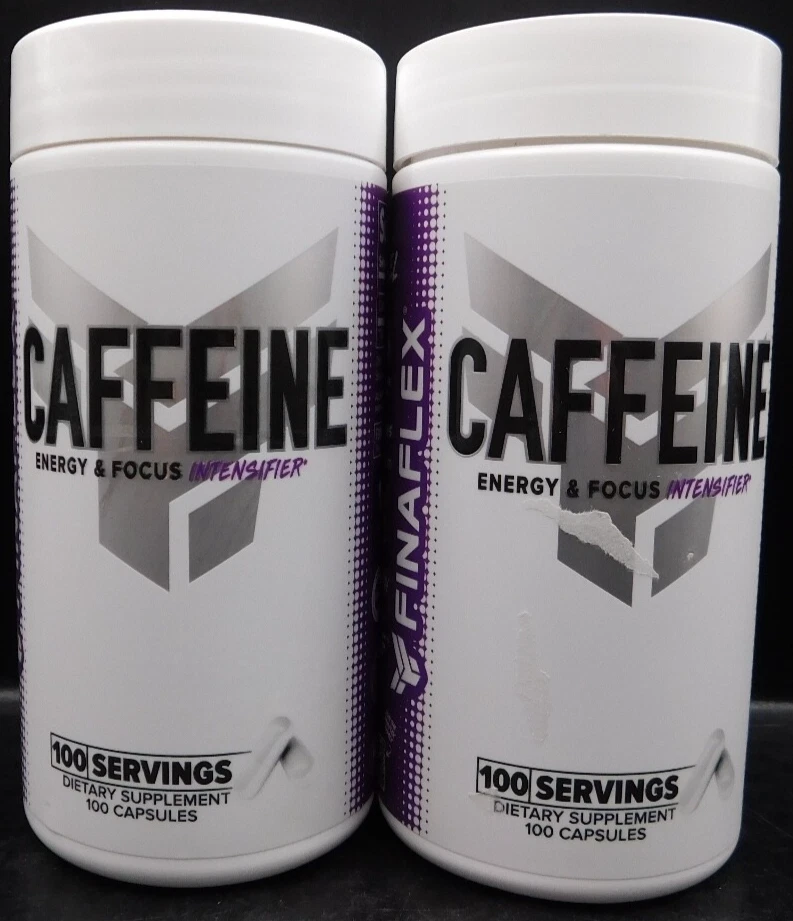 2 Pk FinaFlex Caffeine Energy & Focus Intensifier 100 Caps Ea Exp 11/26